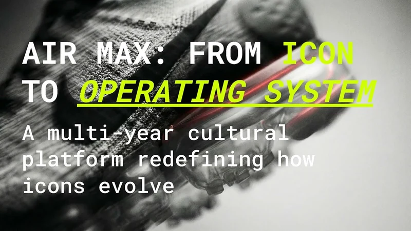 Air Max strategy presentation cover: From Icon to Operating System.