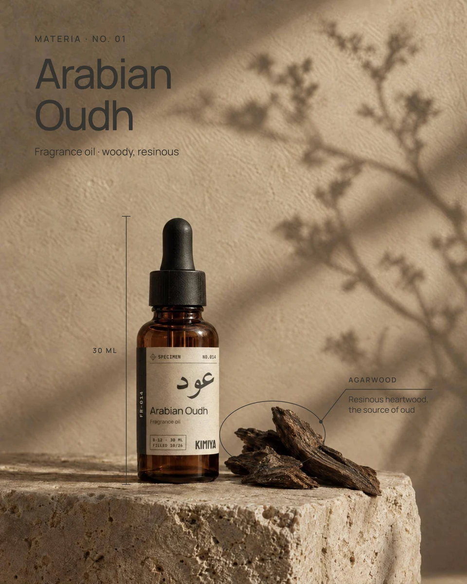 KIMIYA Instagram post 3: Arabian Oudh product scene